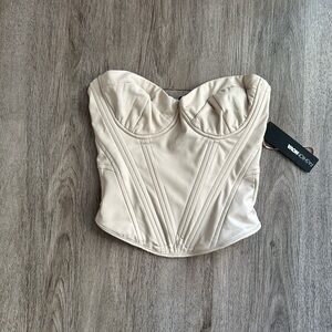 Fashion Nova Cream Bandeau